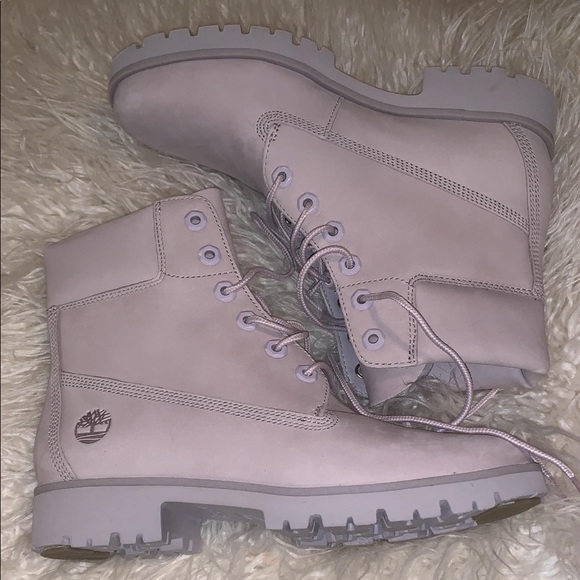 light purple timberland boots